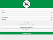 Tablet Screenshot of greenmountstation.com
